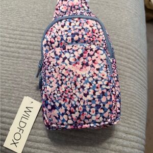 Wildfox Pink and Blue Confetti Crossbody Bag
